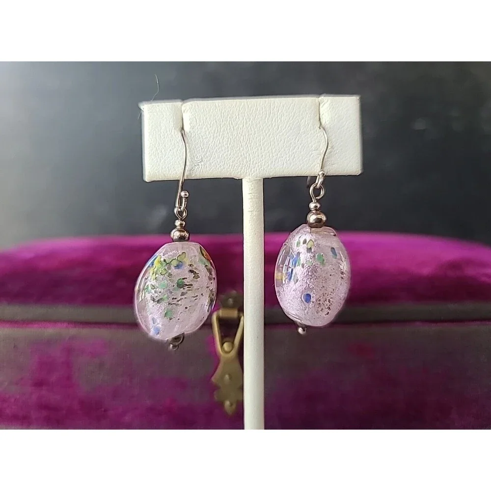 Vintage Sterling Silver Dangling Pierced Earrings, NWT - Picture 7 of 10